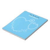 ナースモダンのStethoscope名 ノートパッド (回転)