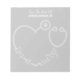 ナースモダンのStethoscope名 ノートパッド