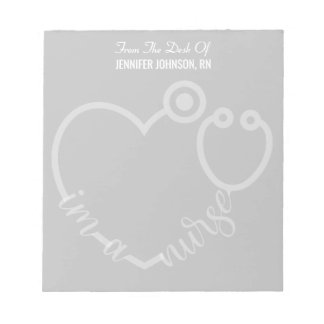 ナースモダンのStethoscope名 ノートパッド