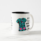 ナースモダンタイポグラフィスーパーヒーロースクラブことわざ ツートーンマグカップ (正面右)