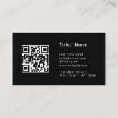 ナースモダン介護者ブルー医療気にQRコード 名刺 (裏面)