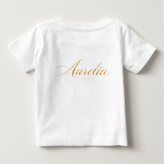 ナースモード感謝ハートステートスコープデザイン ベビーTシャツ