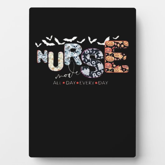 ナースモード終日毎日ハロウィーンデザインクラス フォトプラーク (正面)