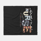 ナースモード終日毎日ハロウィーンデザインクラス フリースブランケット (正面(横))