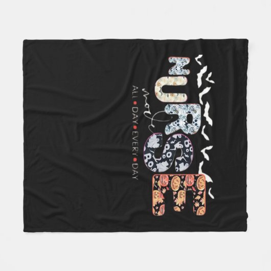 ナースモード終日毎日ハロウィーンデザインクラス フリースブランケット (正面(横))