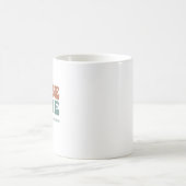 ナースモード レトロ波状タイポグラフィ コーヒーマグカップ (中央)