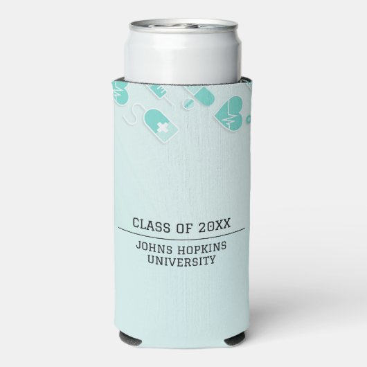 ナースユニーク卒業セルツァークーラーボックス スリム缶クーラー (Seltzer裏面)