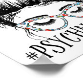 ナースライフおもしろいメッシーブンウーマンメンタルヘルスナース ポスター (角)