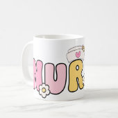 ナースライフお祝いデザインmag コーヒーマグカップ (正面左)