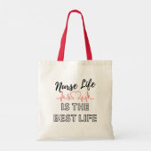ナースライフは最高のライフギフトトート トートバッグ (裏面)