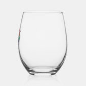 ナースライフステッカー1 ステムなしワイングラス (左)