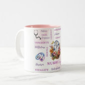 ナースライフセラミックマグカップ ツートーンマグカップ (正面左)