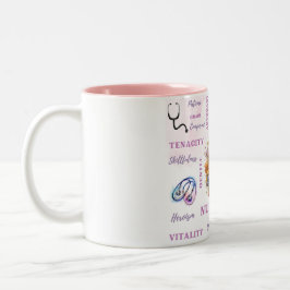 ナースライフセラミックマグカップ ツートーンマグカップ