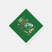 ナースライフナースデイギフトSt patricks day スタンダードカクテルナプキン (角)