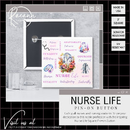 ナースライフボタン 缶バッジ