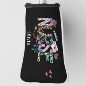 ナースライフレトロタイポグラフィ ゴルフヘッドカバー (回転90)