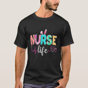 ナースライフ看護クリニカルバニーナース聴診器 Tシャツ