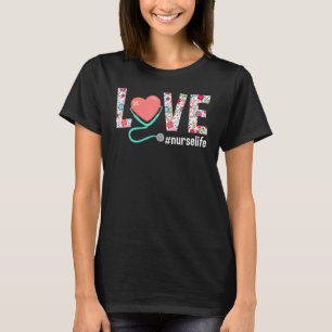 ナースライフ看護臨床Lpn Tシャツ