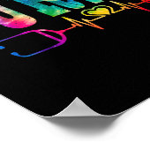 ナースライフ絞り染めハート聴診器ナース週間 ポスター (角)