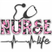 ナースライフ – リビングザナースライフ シール (正面)