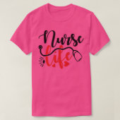 ナースライフ Tシャツ (デザイン正面)