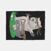 ナースライフWe衣服ピンクin10月骨格癌 フリースブランケット (正面(横))