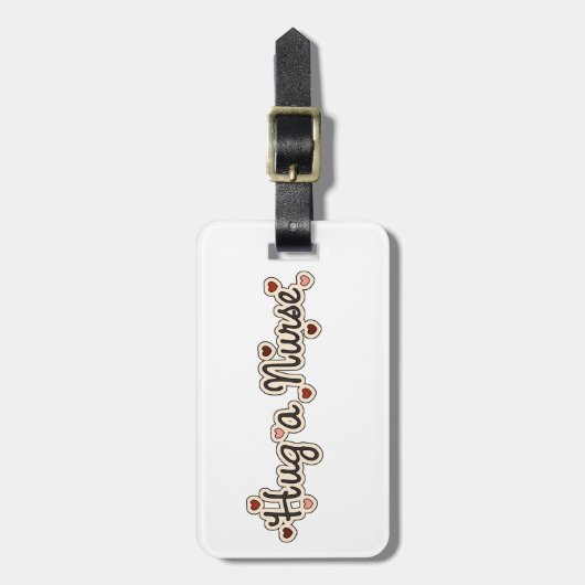 ナースラゲッジタグを抱き締める ラゲッジタグ (正面縦)