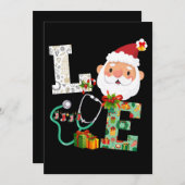 ナースラブクリスマスサンタ祝クリスマス シーズンカード (正面/裏面)