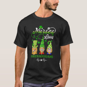 ナースラブシェナニおもしろいガン格言聖パトリック Tシャツ