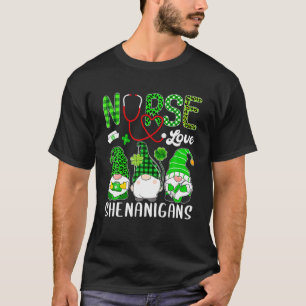 ナースラブシェナニおもしろいガン格言St patricksダ Tシャツ