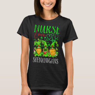 ナースラブシェナニガン格言ナースSt patricks Tシャツ