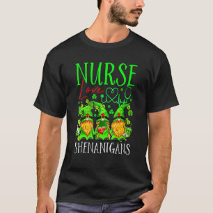 ナースラブシェナニガン格言ナースSt patricksD Tシャツ