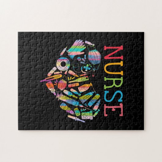 ナースラブナーシング学生RNライフありがとう ジグソーパズル (横)