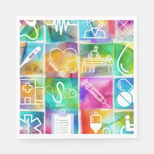 ナースラブ スタンダードランチョンナプキン (正面)