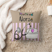 ナースリタイアピローピンクとブラウン クッション (ブランケット)