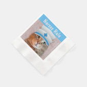 ナースルピー、ナース規則 縁ありカクテルナプキン (角)