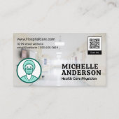 ナースロゴ | QRコード名刺 名刺 (正面)