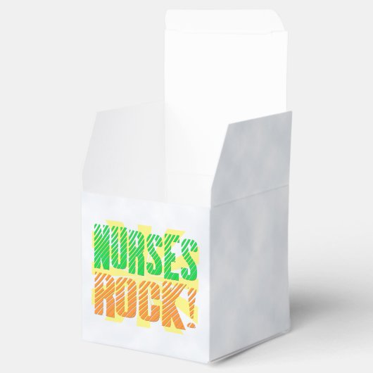 ナースロック、オレンジ/緑のおもしろいナース フェイバーボックス (オープン)