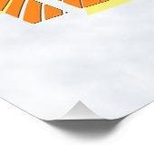 ナースロック、オレンジ/緑のおもしろいナース ポスター (コーナー)