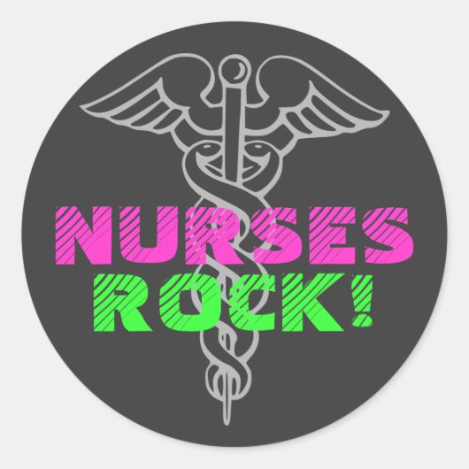 ナースロック！シール ラウンドシール (正面)