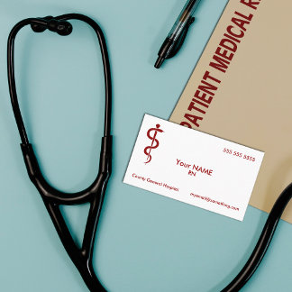 ナースロッド・オブ・アスレピウス・ホワイト 名刺