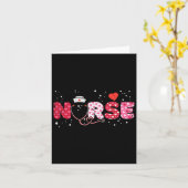 ナースヴァレンティーンズデイバレンタインスクラブトップ女性Scr カード (黄色い花)