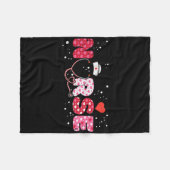 ナースヴァレンティーンズデイバレンタインスクラブトップ女性Scr フリースブランケット (正面(横))