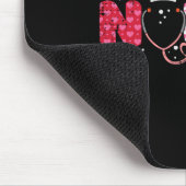 ナースヴァレンティーンズデイバレンタインスクラブトップ女性Scr マウスパッド (コーナー)