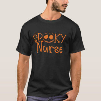 ナース不気味ハロウィーン看護ハロウィーンの衣装T Tシャツ