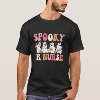 ナース不気味幽霊ハロウィーンERナースグルーヴィヌルシ Tシャツ