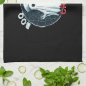 ナース不気味幽霊幽霊のよく出るクルーGhostly N キッチンタオル (折り畳み)