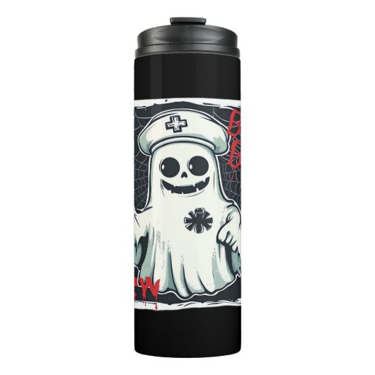 ナース不気味幽霊幽霊のよく出るクルーGhostly N タンブラー (正面)
