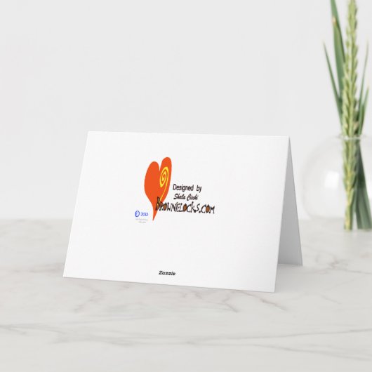 ナース与えのお尻誕生日カードでの撮影 カード (裏面)