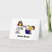 ナース与えのお尻誕生日カードでの撮影 カード (正面)